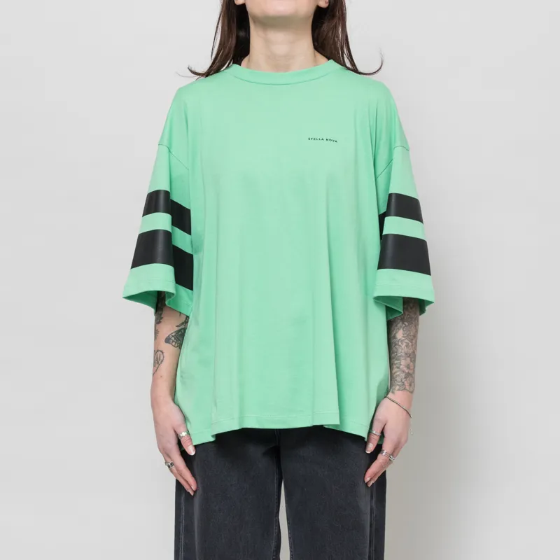 Stella Nova Womens Oversized T Shirt Tea Green-2