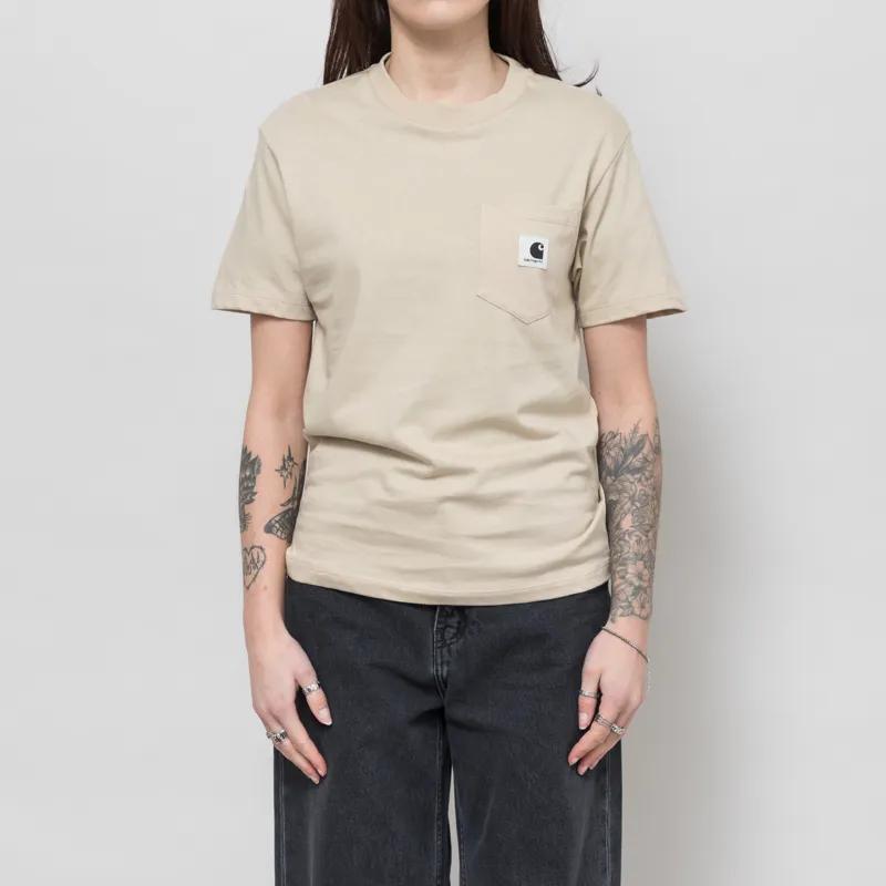 Carhartt WIP Womens Pocket T Shirt Fleur De Sel