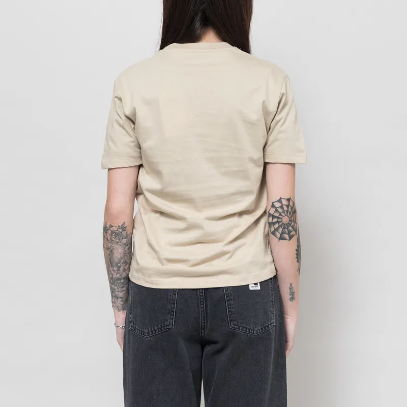 Carhartt WIP Womens Pocket T Shirt Fleur De Sel-2