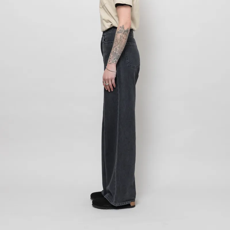 Carhartt WIP Womens Jane Pant Black Heavy Stonewashed-1