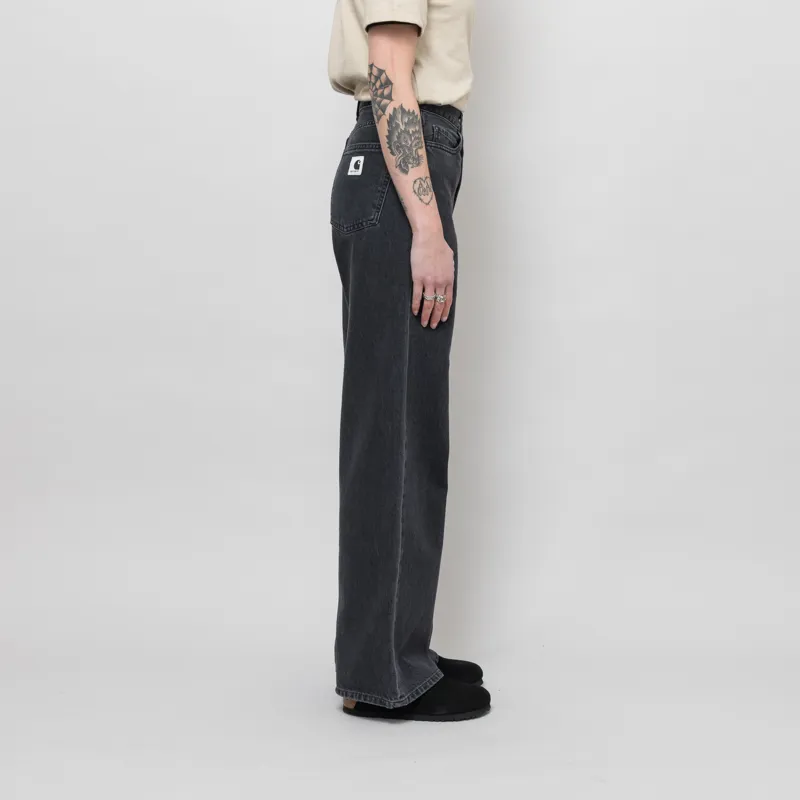Carhartt WIP Womens Jane Pant Black Heavy Stonewashed-3