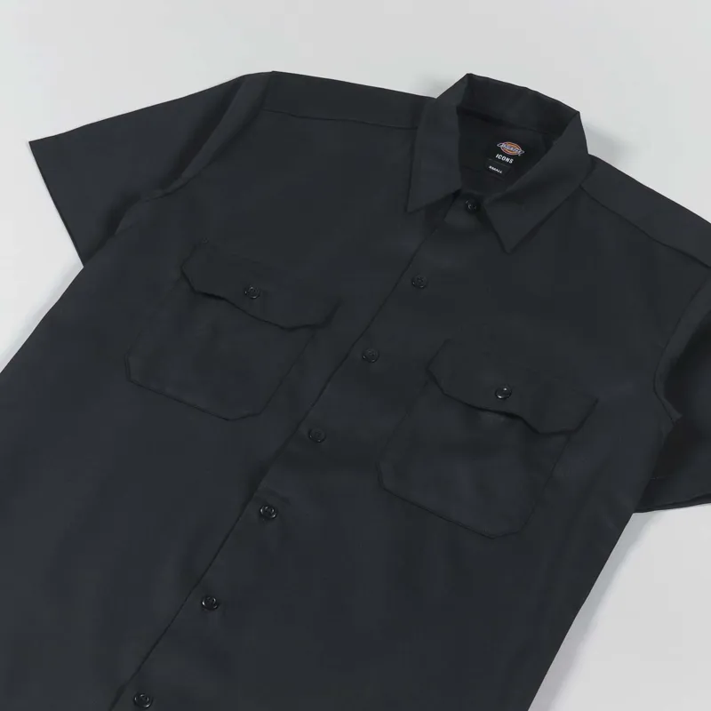 Dickies Short Sleeve Work Shirt Recycled Black-1
