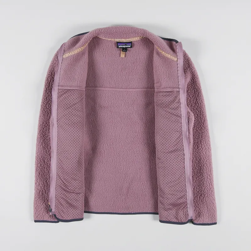 Patagonia Womens Retro Pile Fleece Jacket Evening Mauve-3