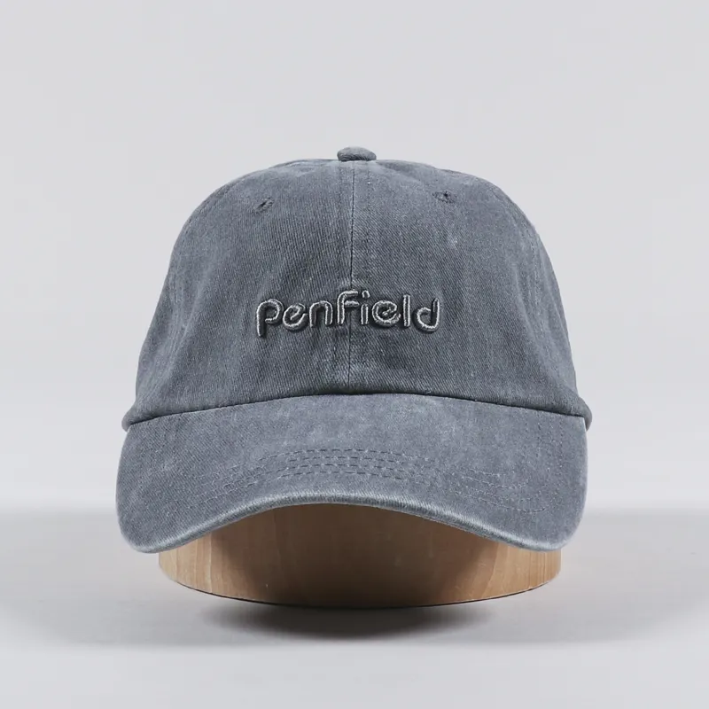 Penfield Washed Baseball Cap Silver Grey-2