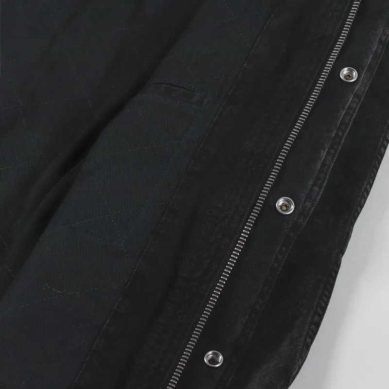 Stussy Washed Canvas Shop Jacket Black-5