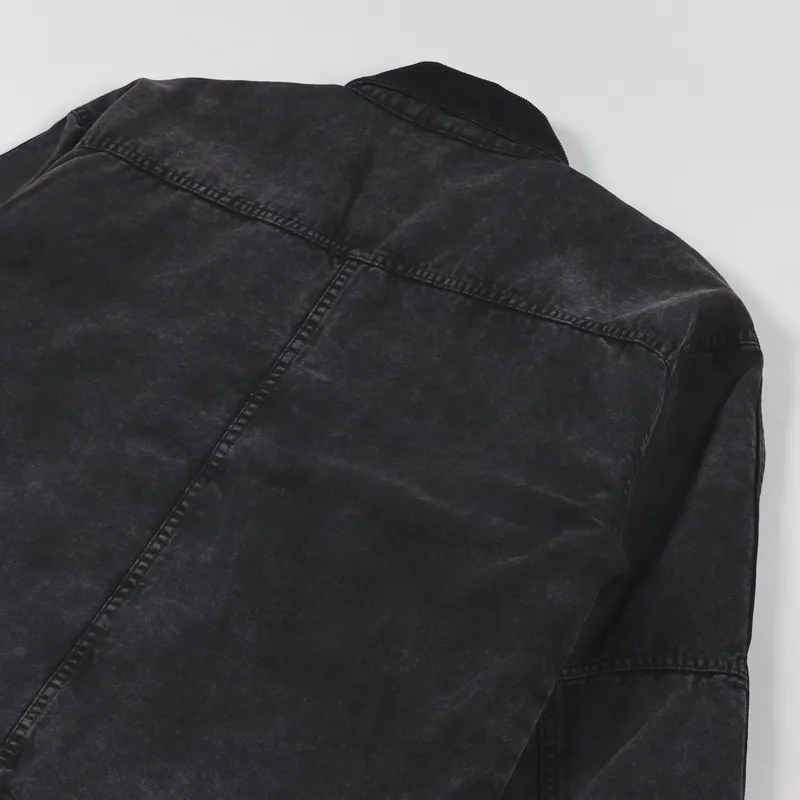 Stussy Washed Canvas Shop Jacket Black-4