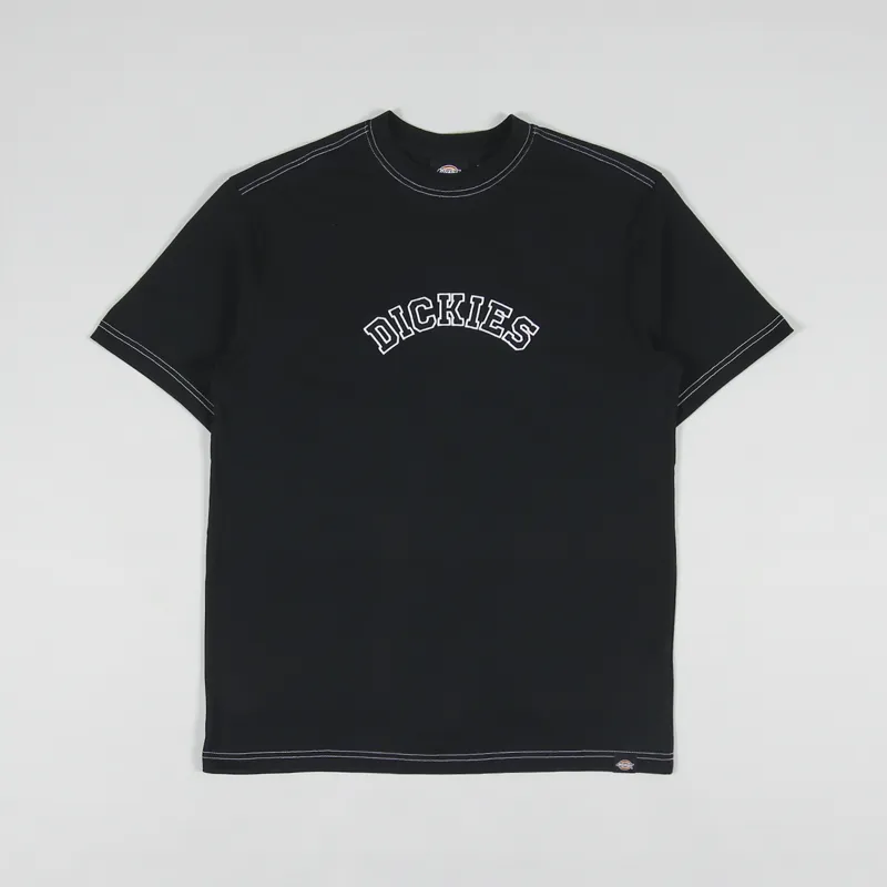 Dickies Mens Short Sleeve West Vale Logo T Shirt Black