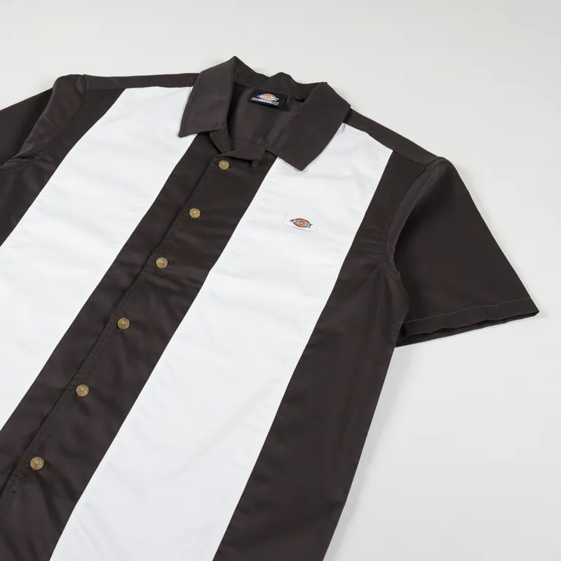 Dickies Westover Short Sleeve Shirt Dark Brown-2