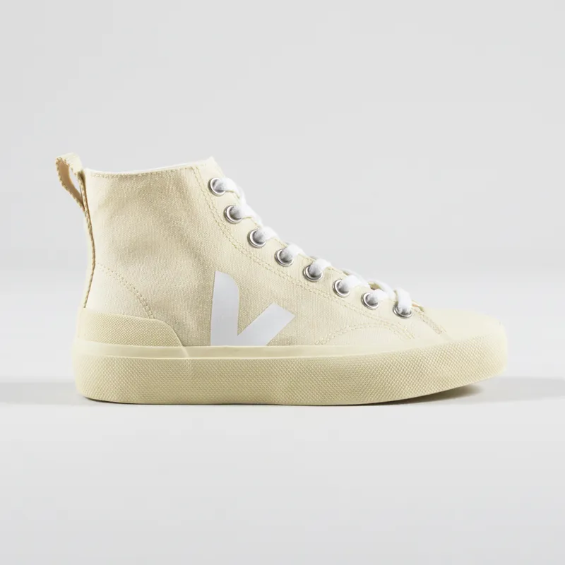Veja Womens Wata II Canvas Shoes Butter White-4