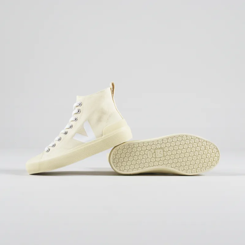 Veja Womens Wata II Canvas Shoes Butter White-2
