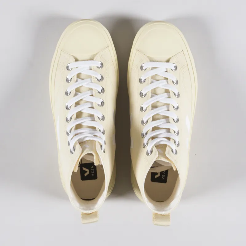 Veja Womens Wata II Canvas Shoes Butter White-1