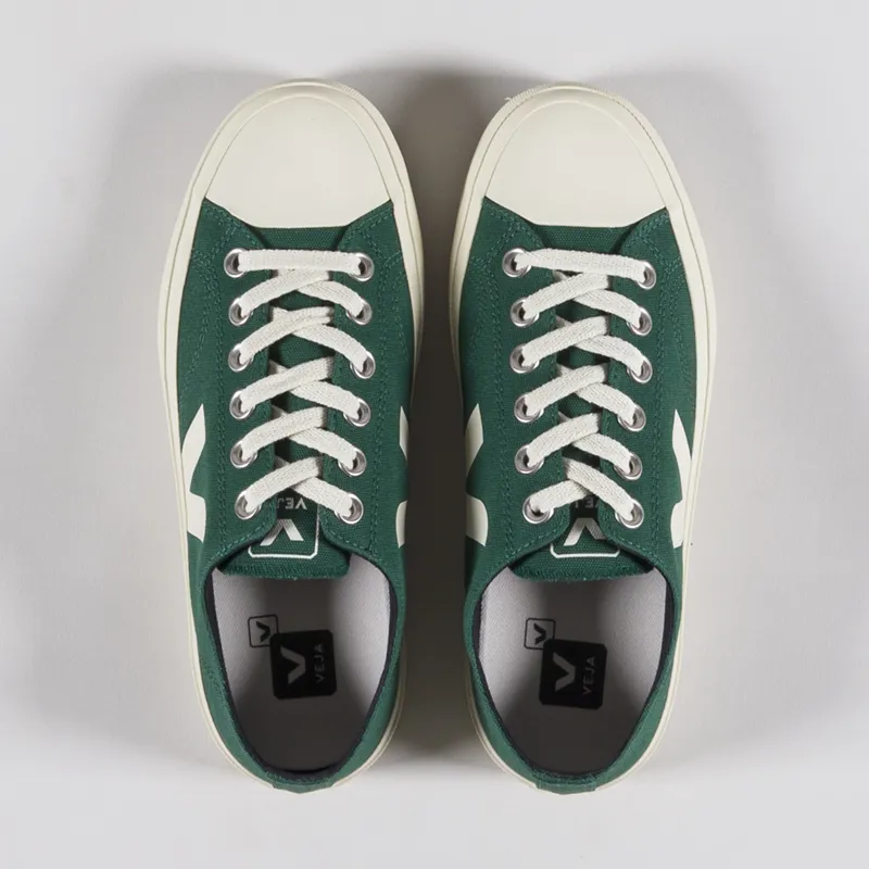 Veja Womens Wata II Low Canvas Shoes Poker Pierre-2