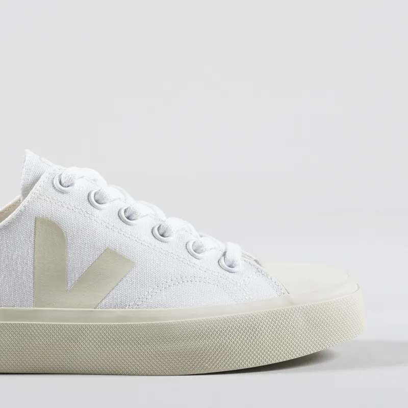 Veja Womens Wata II Low Canvas Shoes White Pierre-6