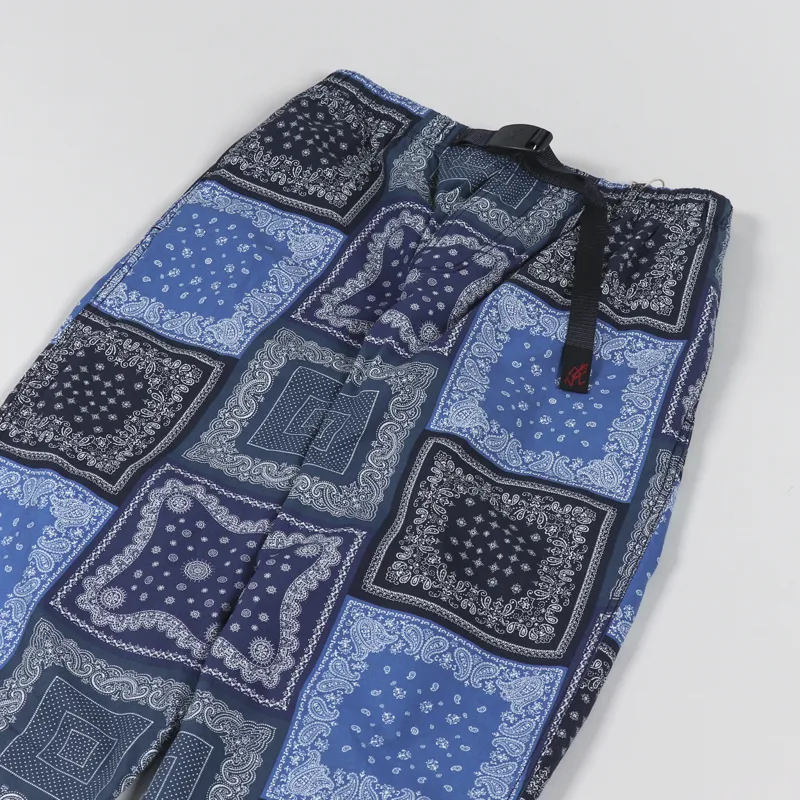 Gramicci Weather Wide Tapered Pants Bandana Navy-5