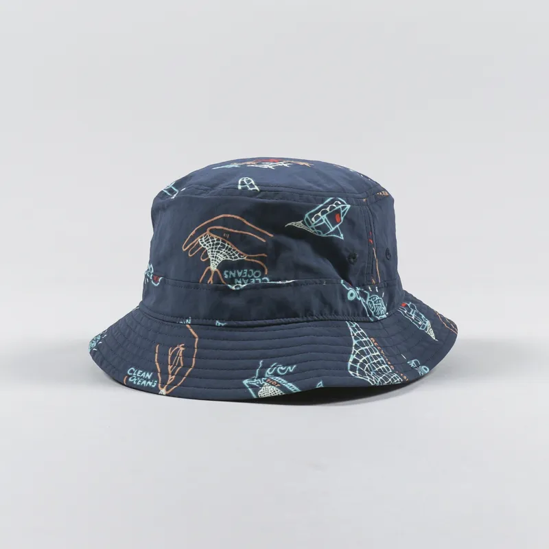 Patagonia Wavefarer Bucket Hat Clean Currents Tidepool Blue-1