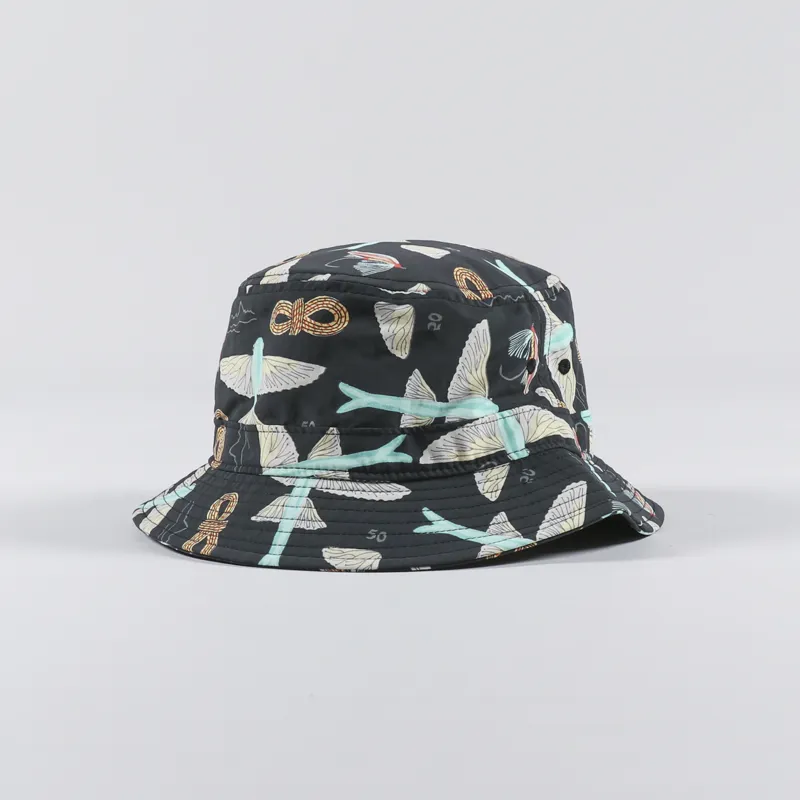 Patagonia Wavefarer Bucket Hat Flyfish Ink Black-3