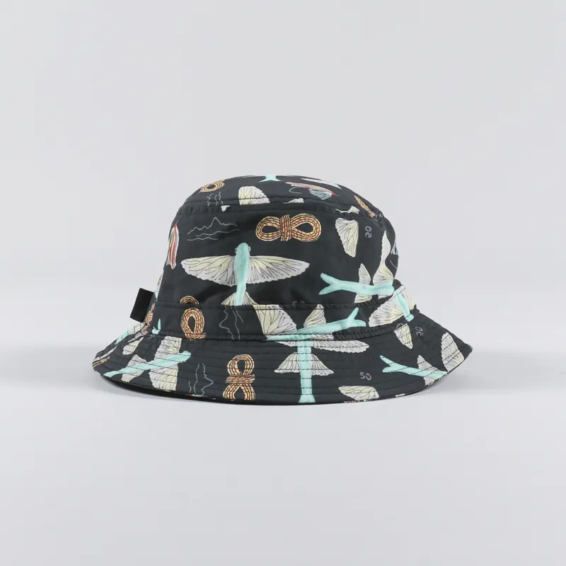 Patagonia Wavefarer Bucket Hat Flyfish Ink Black-1