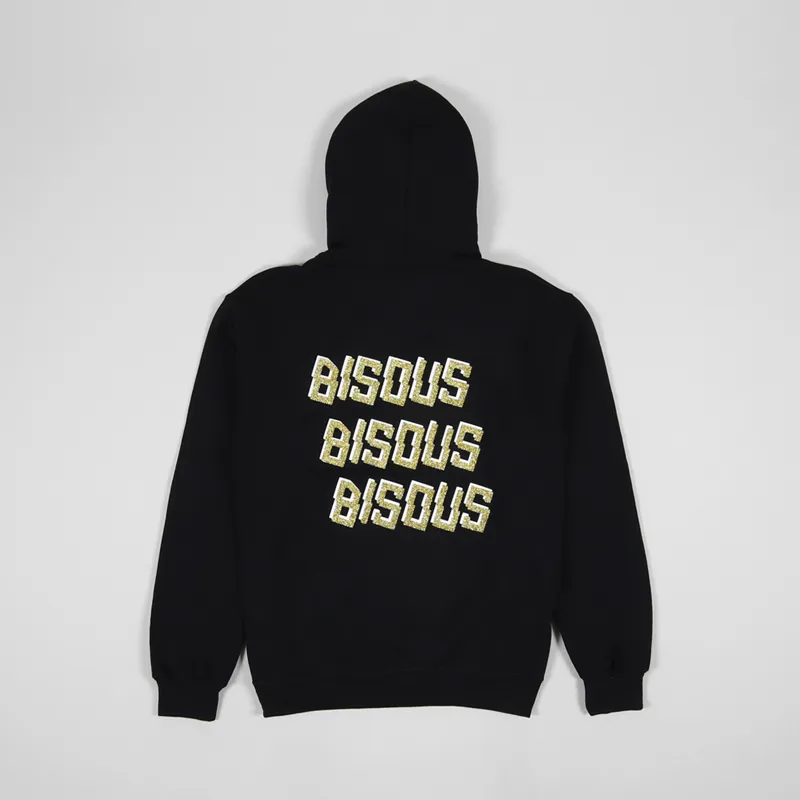 Bisous Skateboards Bisous x 3 Glitter Hoodie Black