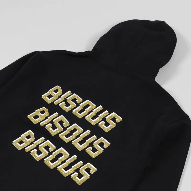 Bisous Skateboards Bisous x 3 Glitter Hoodie Black-2