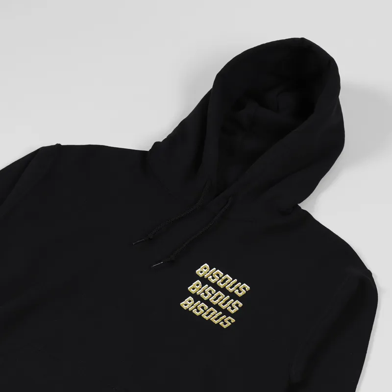 Bisous Skateboards Bisous x 3 Glitter Hoodie Black-3