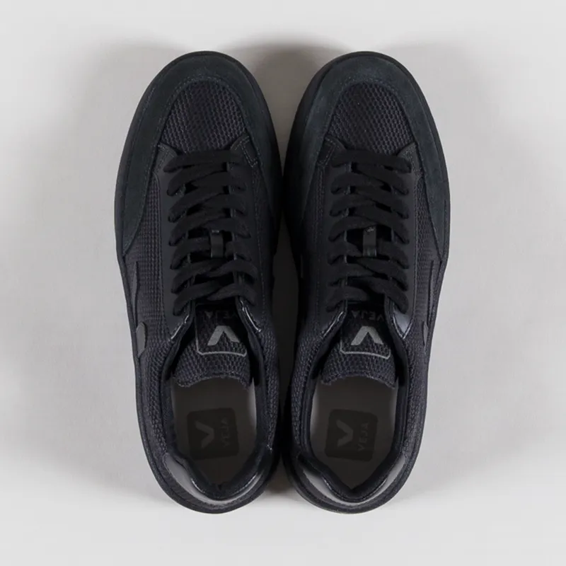 Veja Womens V-12 B-Mesh Shoes Full Black-6