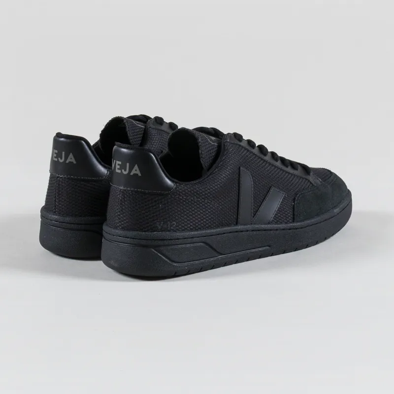 Veja V-12 B-Mesh Shoes Full Black-1