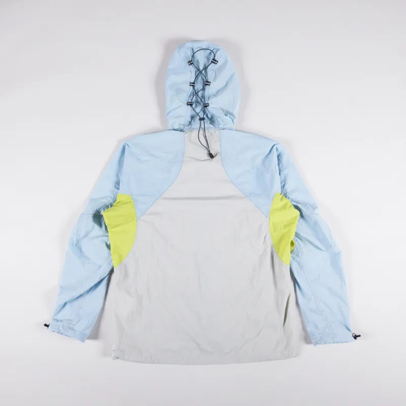 And Wander x Maison Kitsune Hiking Jacket Light Blue-2