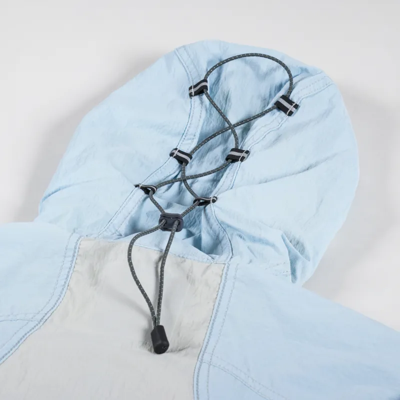 And Wander x Maison Kitsune Hiking Jacket Light Blue-5