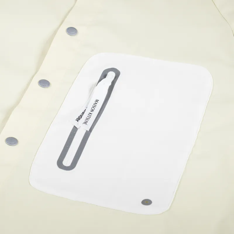 And Wander x Maison Kitsune Hiking Shirt Yellow-6