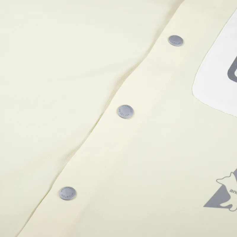 And Wander x Maison Kitsune Hiking Shirt Yellow-5