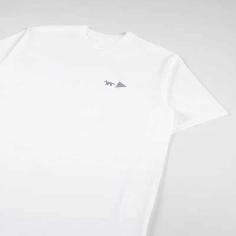 And Wander x Maison Kitsune Mountain T Shirt Off White-3