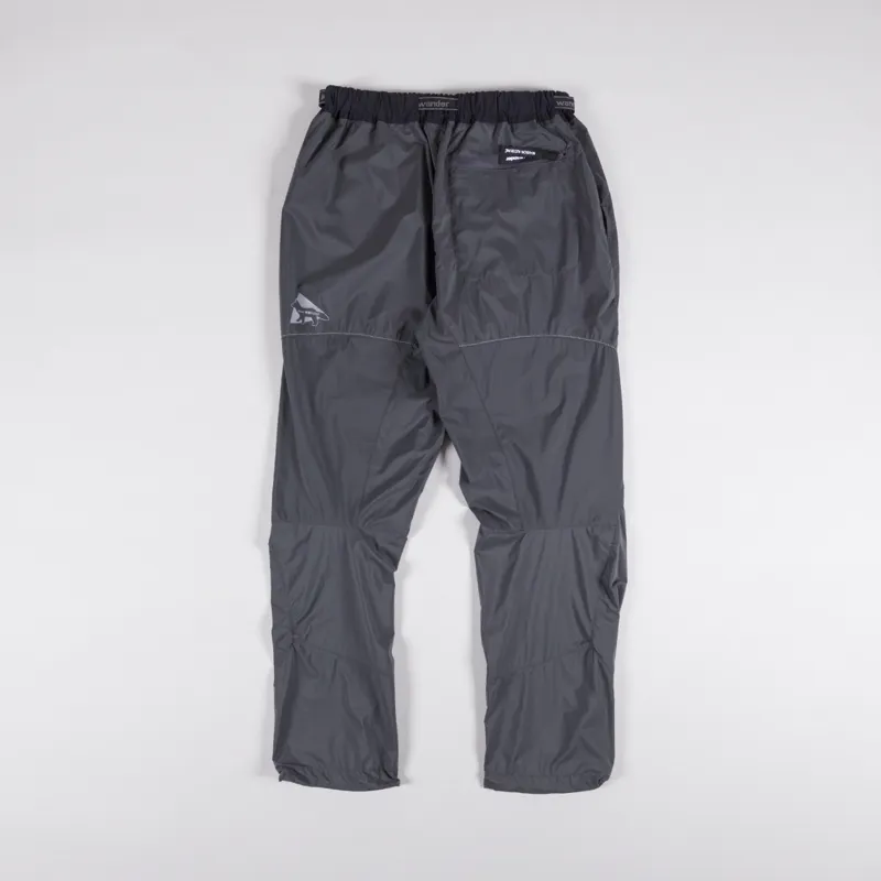 And Wander x Maison Kitsune Mens Ultra Lightweight Pants Charcoal