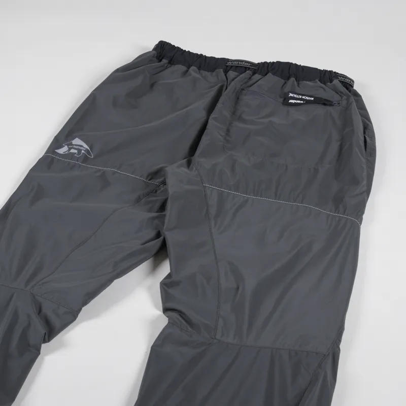 And Wander x Maison Kitsune Mens Ultra Lightweight Pants Charcoal
