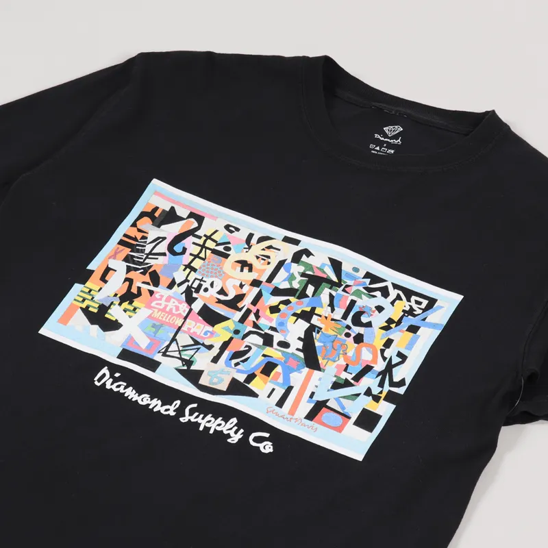 Diamond x Stuart Davis T Shirt Black-2