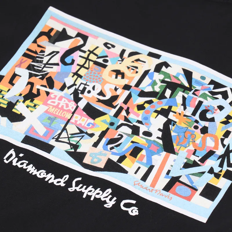 Diamond x Stuart Davis T Shirt Black-1
