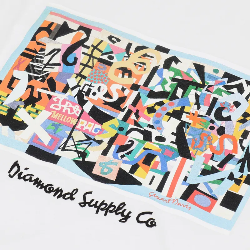 Diamond x Stuart Davis T Shirt White-3