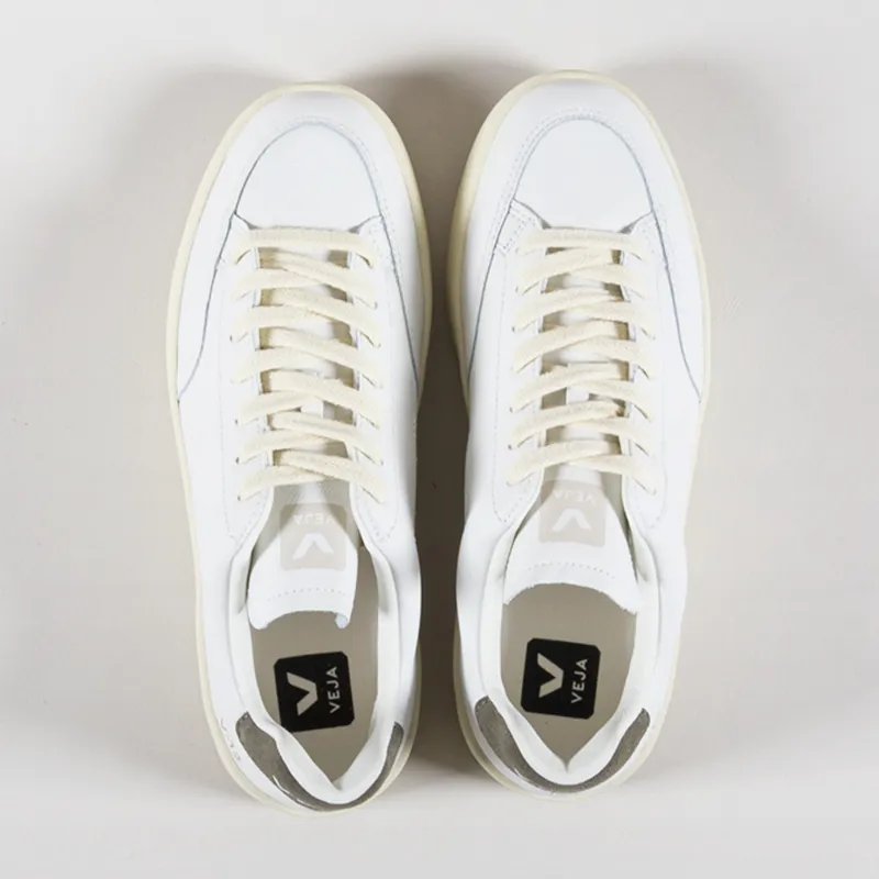 Veja Womens V-12 Stitch OT Leather Shoes Extra White Khaki-6