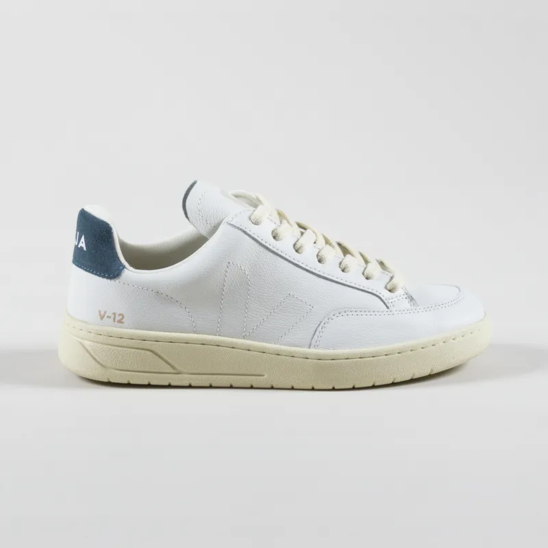 Veja Womens V-12 Stitch OT Leather Shoes Extra White California-2