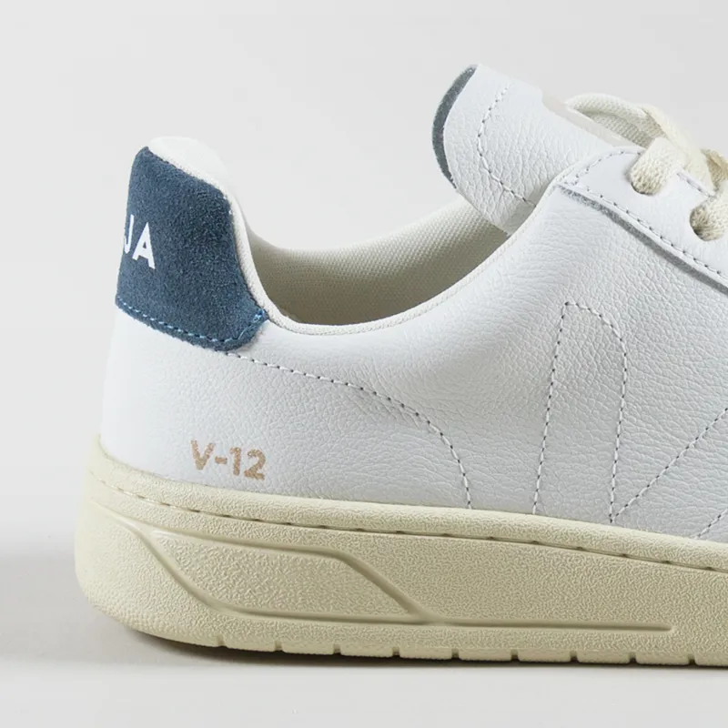 Veja Womens V-12 Stitch OT Leather Shoes Extra White California-4
