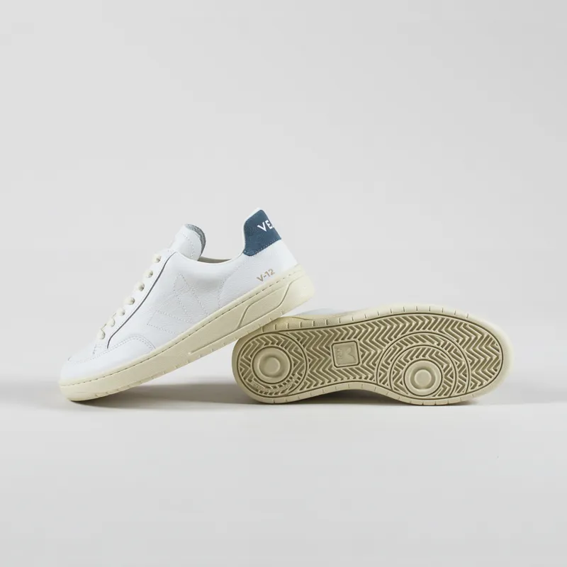 Veja Womens V-12 Stitch OT Leather Shoes Extra White California-3