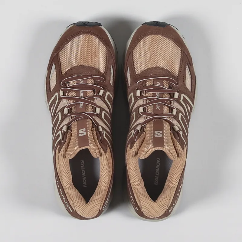 Salomon X-Mission 4 Suede Shoes Fenugreek Acorn Rainy Day-2