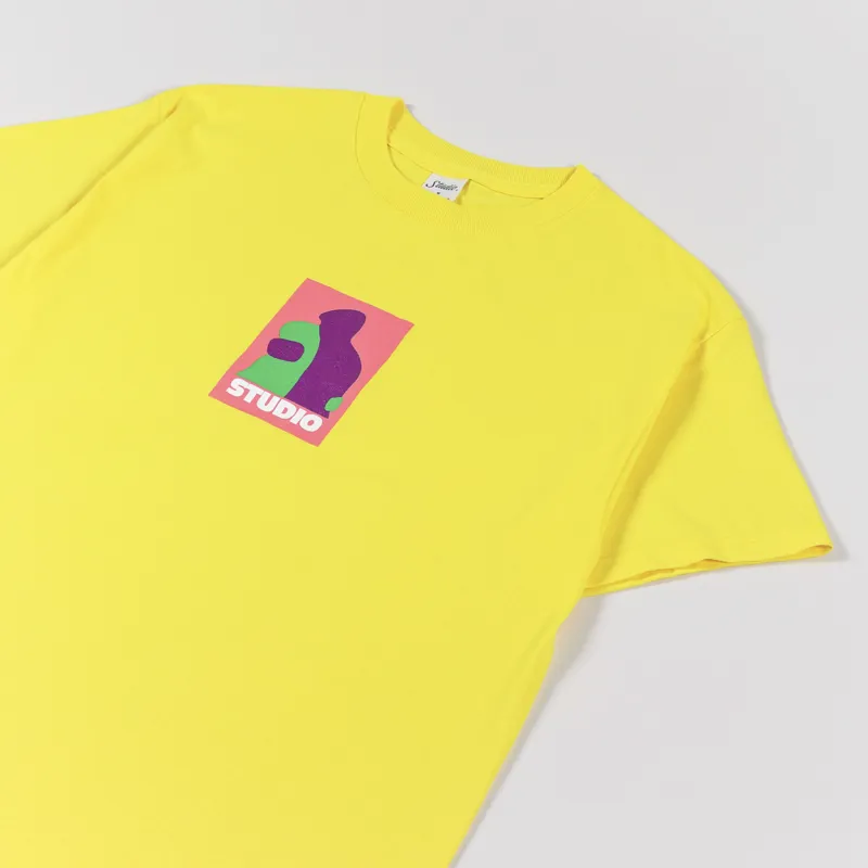 Studio Skateboards XOXO T Shirt Yellow-2