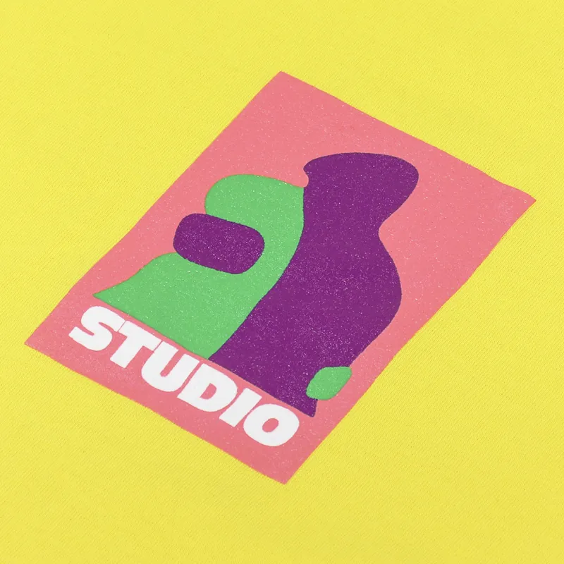 Studio Skateboards XOXO T Shirt Yellow-1