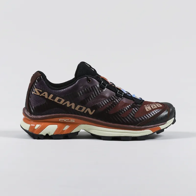 Salomon XT-4 Shoes Bitter Chocolate Mocha Mousse Fiery Red-4