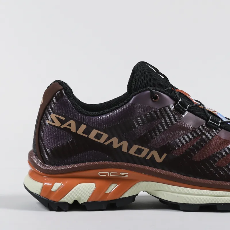 Salomon XT-4 Shoes Bitter Chocolate Mocha Mousse Fiery Red-5
