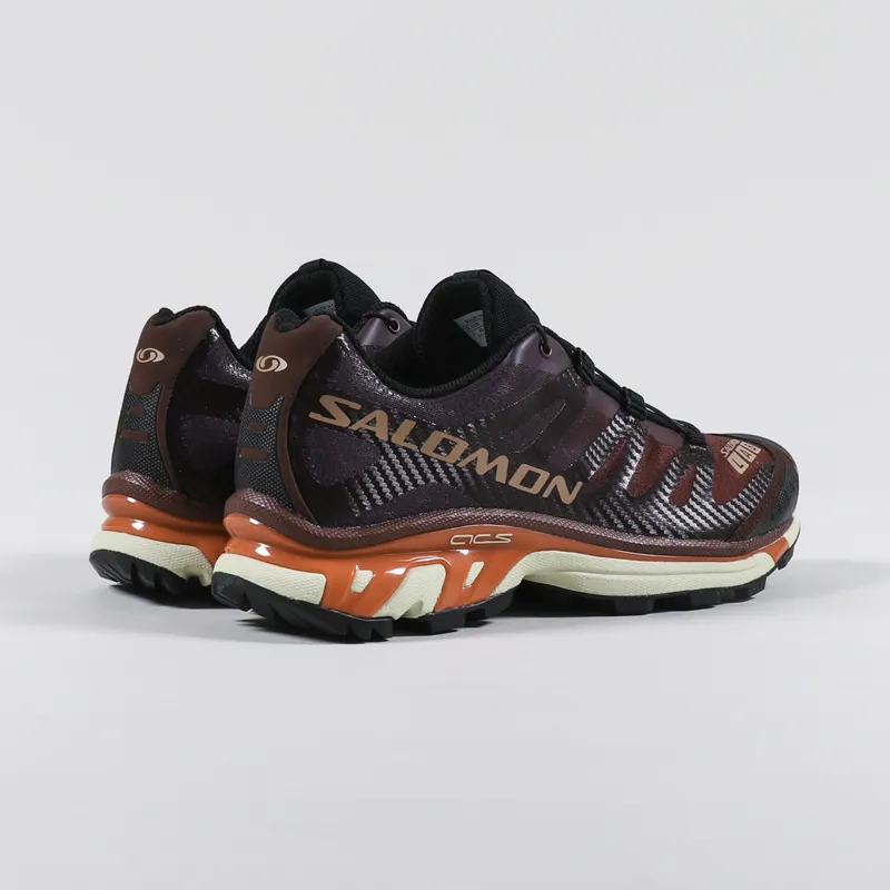 Salomon XT-4 Shoes Bitter Chocolate Mocha Mousse Fiery Red-3