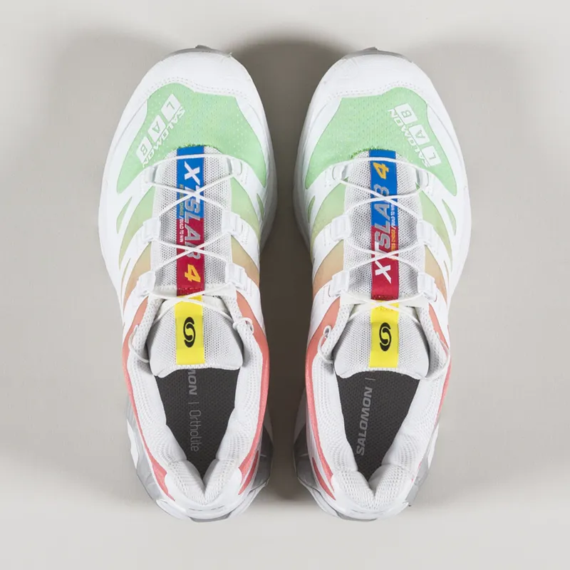 Salomon Womens XT-4 OG Shoes White Green Ash Coral-1