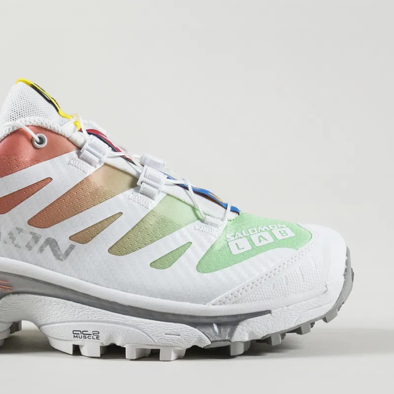 Salomon Womens XT-4 OG Shoes White Green Ash Coral-6