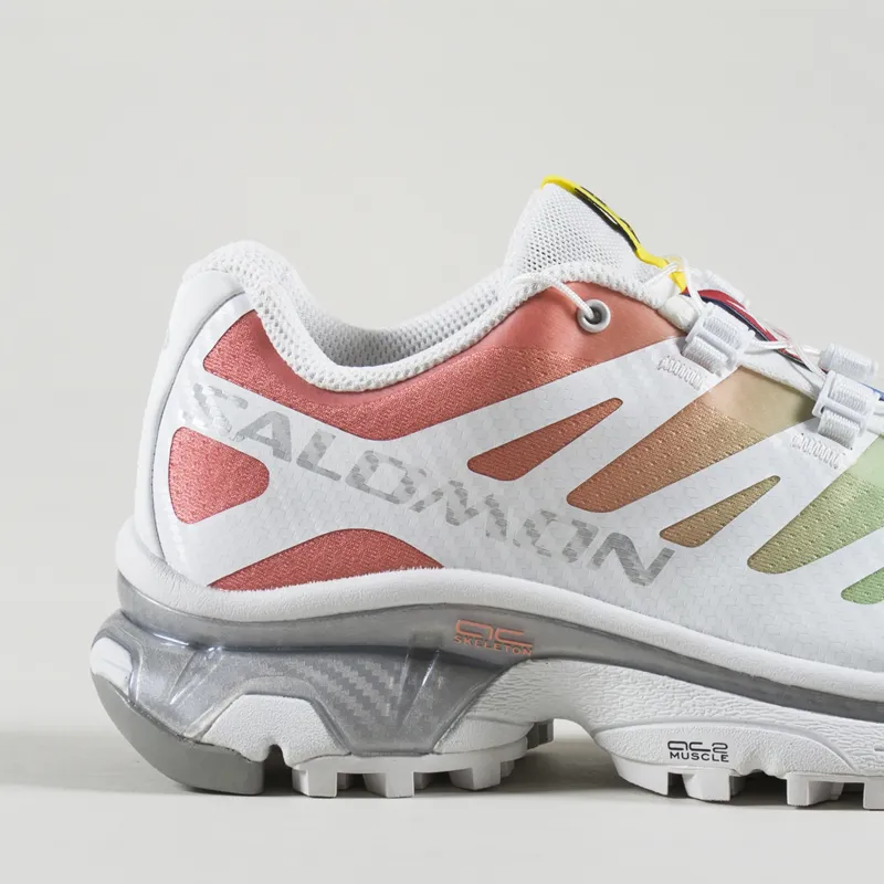 Salomon Womens XT-4 OG Shoes White Green Ash Coral-5