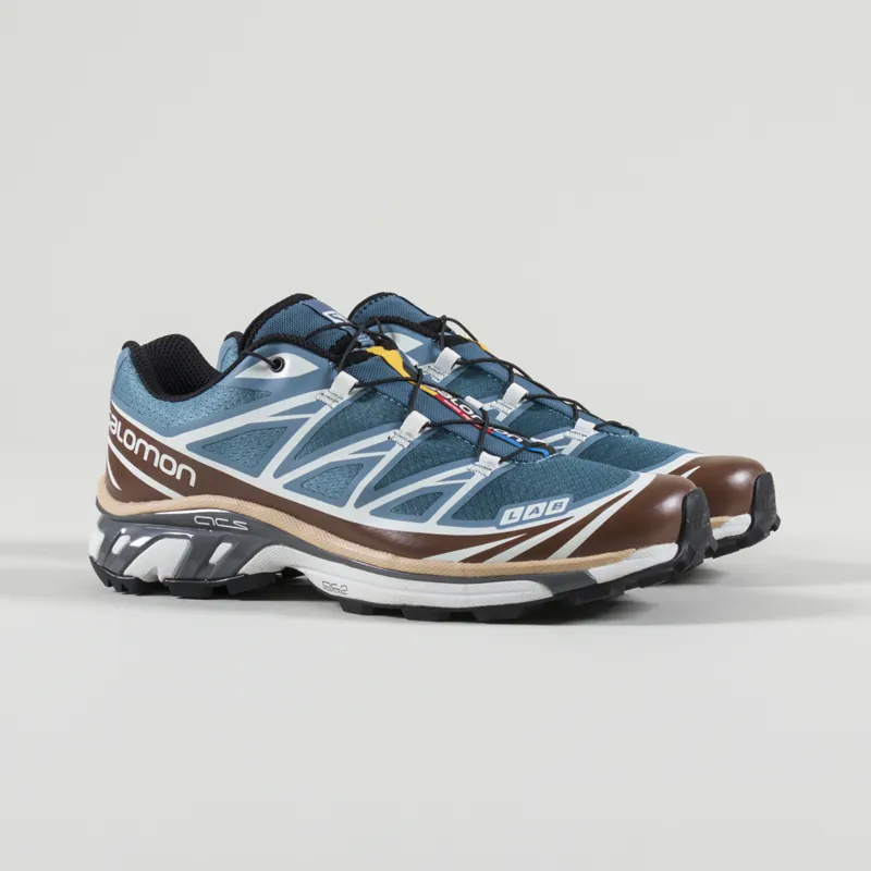 Salomon XT-6 Shoes Aegean Blue Tortoise Shell Hazelnut